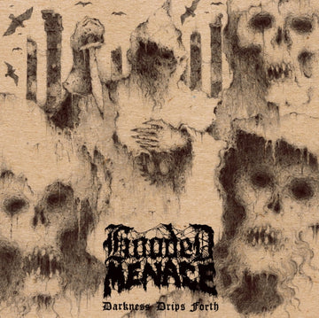 HOODED MENACE | DARKNESS DRIPS FORTH | VINYL RECORD (LP)