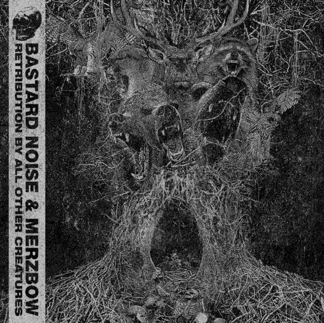BASTARD NOISE & MERZBOW | RETRIBUTION BY ALL OTHER CREATURES (SILVER VINYL) | VINYL RECORD (LP)