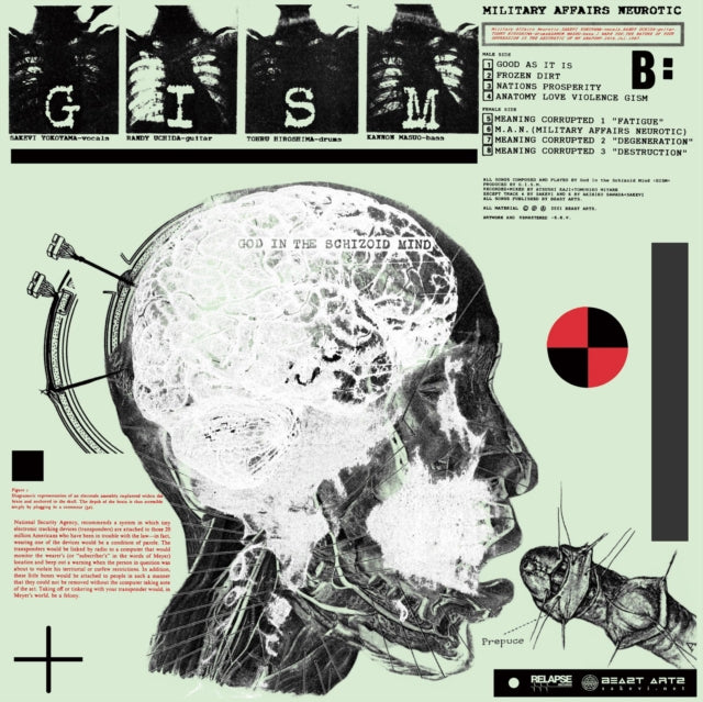 G.I.S.M. | MILITARY AFFAIRS NEUROTIC (REISSUE) | VINYL RECORD (LP)
