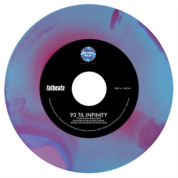93 TIL INFINITY B/W DAY ONE (HOT PINK, BABY BLUE & VIOLET TRI-COLOR SWIRL VINYL) | 7IN VINYL