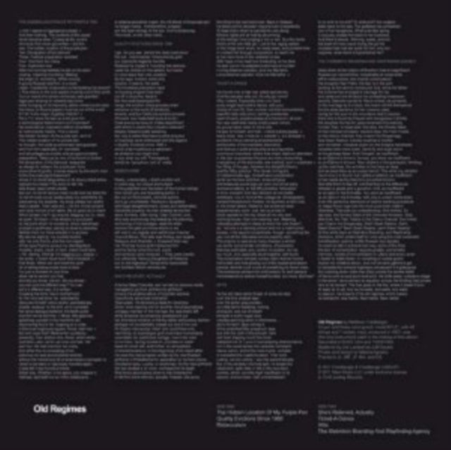 FRIEDBERGER, MATTHEW | OLD REGIMES | VINYL RECORD (LP)