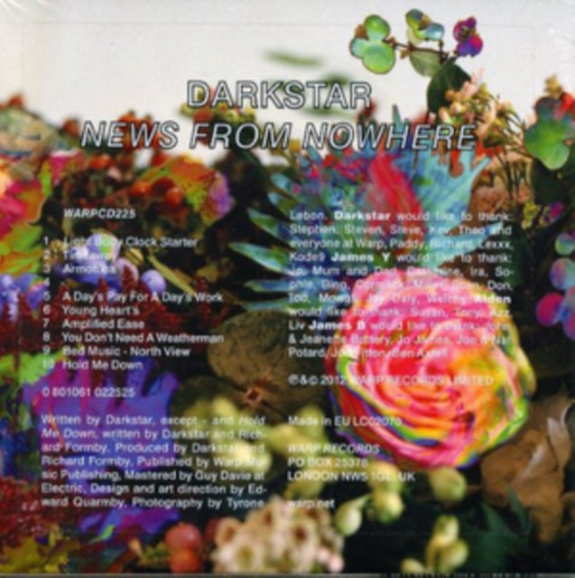 DARKSTAR | NEWS FROM NOWHERE | VINYL RECORD (LP)
