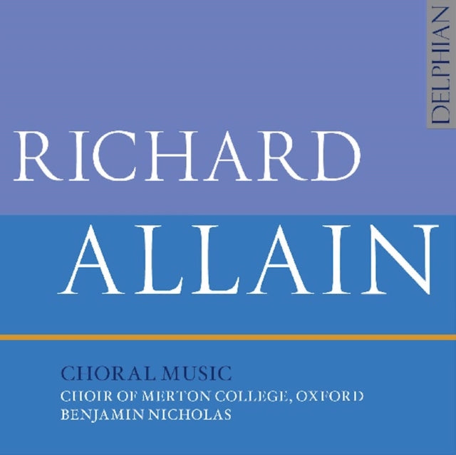 UNKNOWN | RICHARD ALLAIN CHORAL MUSIC | CD