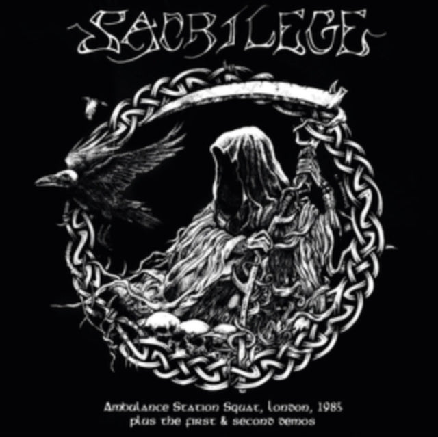 SACRILEGE | AMBULANCE STATION SQUAT LONDON 1985 / 1ST & 2ND DEMOS (CLEAR/BLACK SPLATTER VINYL) | VINYL RECORD (LP)