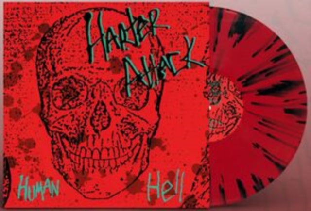 HARTER ATTACK | HUMAN HELL (RED / BLACK SPLATTER VINYL) | VINYL RECORD (LP)