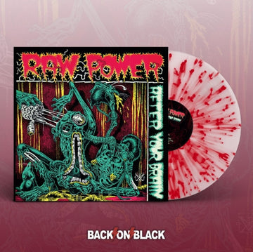 RAW POWER | AFTER YOUR BRAIN (WHITE / RED SPLATTER VINYL) | VINYL RECORD (LP)