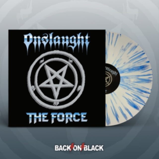 ONSLAUGHT | FORCE (WHITE / BLUE SPLATTER VINYL) | VINYL RECORD (LP)