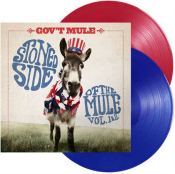 GOV'T MULE | STONED SIDE OF THE MULE (BLUE & RED VINYL) | VINYL RECORD (LP)