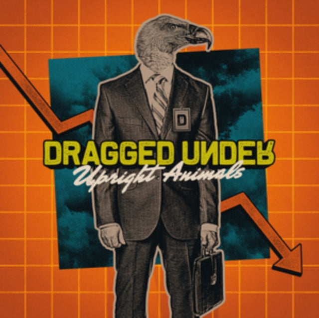 DRAGGED UNDER | UPRIGHT ANIMALS (TRANSPARENT ORANGE VINYL/140G) | VINYL RECORD (LP)