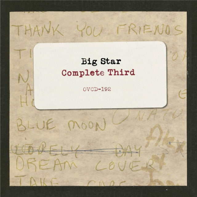 BIG STAR | THIRD (TEST PRESSING EDITION) | VINYL RECORD (LP)