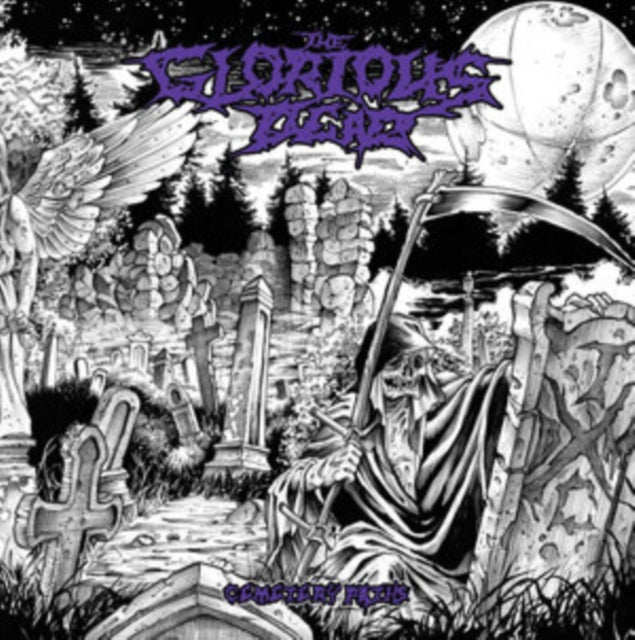 GLORIOUS DEAD | CEMETERY PATHS (PURPLE/BLACK WITH WHITE SPLATTERS) | VINYL RECORD (LP)