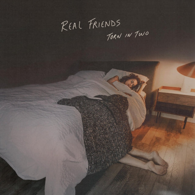 REAL FRIENDS | TORN IN TWO (HALF ELECTRIC BLUE/HALF DOUBLEMINT W/ HEAVY WHITE & BABY PINK SPLATTER VINYL) (I) | VINYL RECORD (LP)