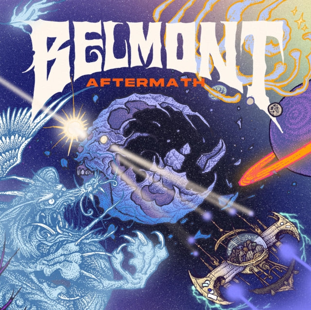 BELMONT | AFTERMATH (ROYAL BLUE W/ VIOLET SMOKE W/ WHITE & HOT PINK SPLATTER VINYL) (I) | VINYL RECORD (LP)