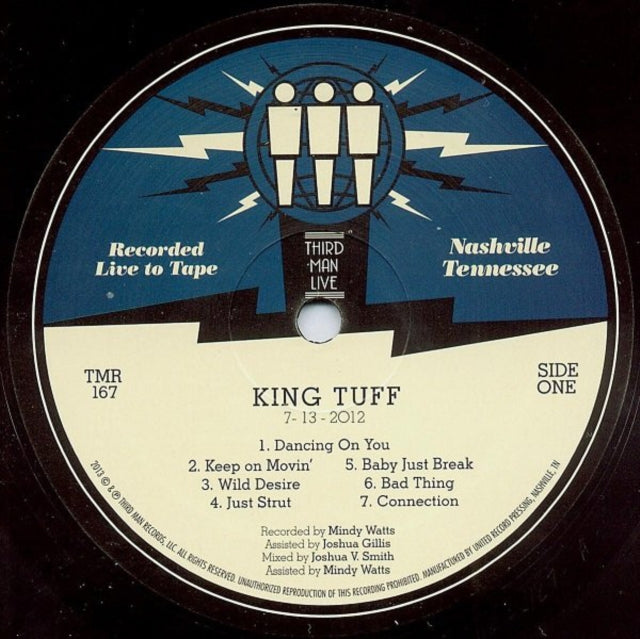 KING TUFF | THIRD MAN LIVE 07-13-2012 | VINYL RECORD (LP)