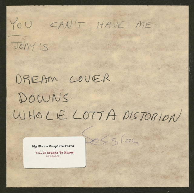 BIG STAR | COMPLETE THIRD: VOL.2: ROUGHS TO MIXES (2LP/DL CARD) | VINYL RECORD (LP)