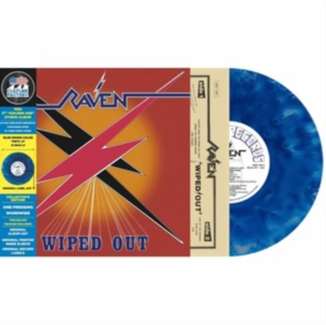 RAVEN | WIPED OUT (BLUE SMOKE VINYL) | VINYL RECORD (LP)