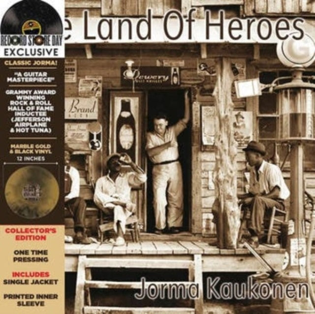 KAUKONEN, JORMA | LAND OF HEROES (DELUXE/HAZED GOLD & BLACK VINYL) (RSD) | VINYL RECORD (LP)