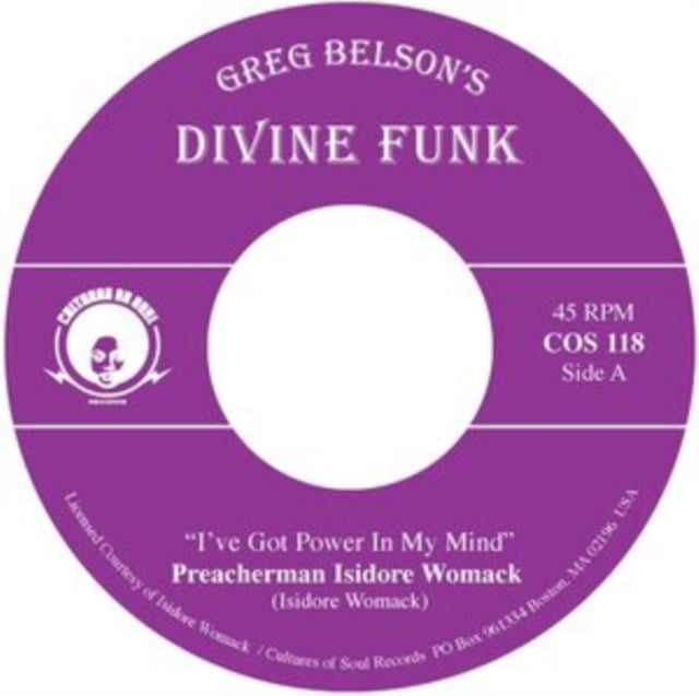 WOMACK, PREACHERMAN ISIDORE; ALLEN GAUFF JR. | I'VE GOT POWER IN MY MIND / I DON'T WANT TO BE ALONE | 7IN VINYL