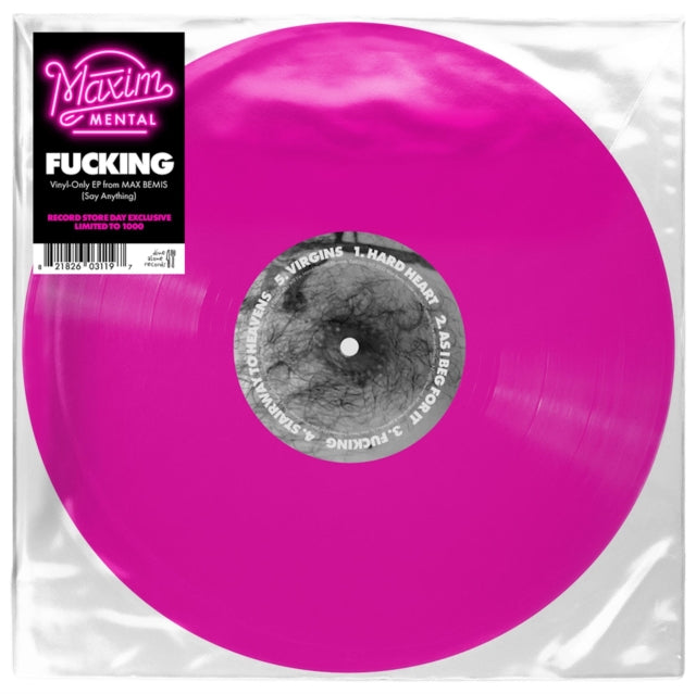 MAXIM MENTAL | FUCKING EP (TRANSLUCENT PINK VINYL W/ ETCHED B-SIDE) (RSD) | 12IN VINYL