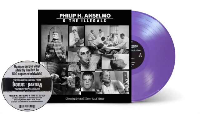PHILIP H. ANSELMO & THE ILLEGALS | CHOOSING MENTAL ILLNESS AS A VIRTUE (PURPLE VINYL) | VINYL RECORD (LP)