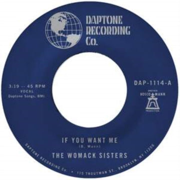 IF YOU WANT ME B/W I JUST DON'T WANT YOU (TO SAY GOODBYE) | 7IN VINYL