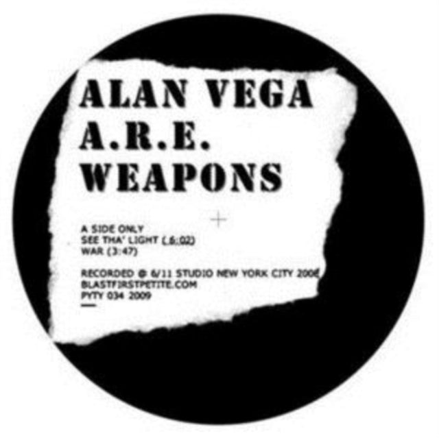 VEGA WITH A.R.E. WEAPONS, ALAN | SEE THA' LIGHT/WAR | 12IN VINYL