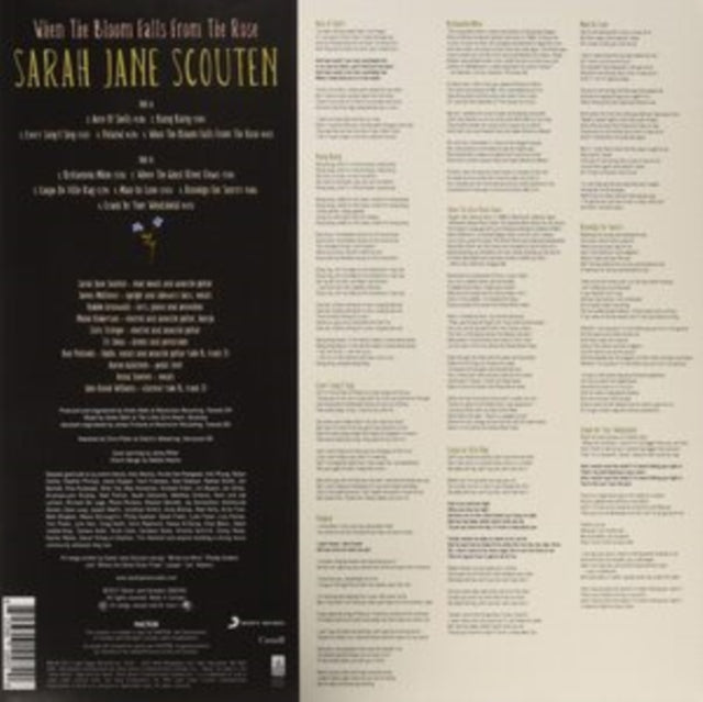 SCOUTEN, SARAH JANE | WHEN THE BLOOM FALLS FROM THE ROSE | VINYL RECORD (LP)