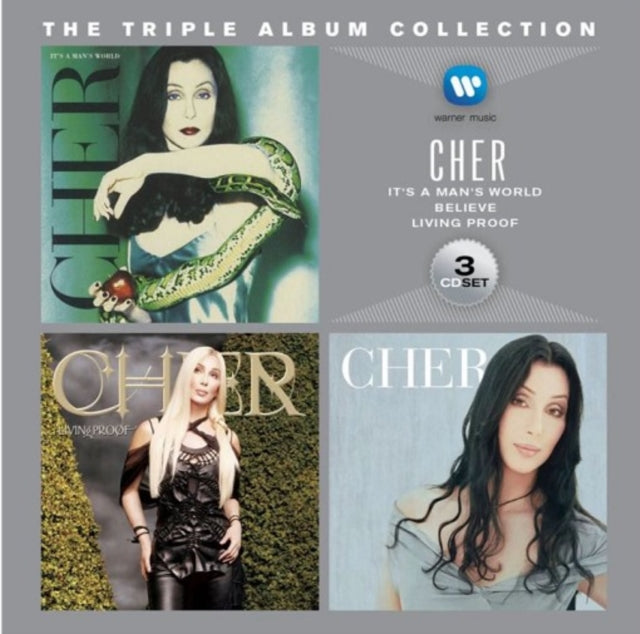 CHER | TRIPLE ALBUM COLLECTION: IT'S A MAN'S WORLD / BELIEVE / LIVING PROOF | CD