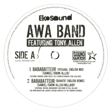 AWA BAND | BABABATTEUR FEAT. TONY ALLEN | 12IN VINYL