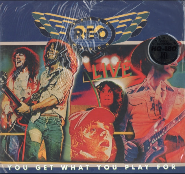 REO SPEEDWAGON | YOU GET WHAT YOU PLAY FOR (180G BLUE VINYL/LIMITED EDITION/GATEFOLD/POSTER) | VINYL RECORD (LP)