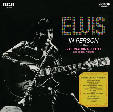 PRESLEY, ELVIS | IN PERSON AT THE INTERNATIONAL HOTEL LAS VEGAS (180G CLEAR GOLD-BLUE SWIRL VINYL/LTD POSTER) | VINYL RECORD (LP)