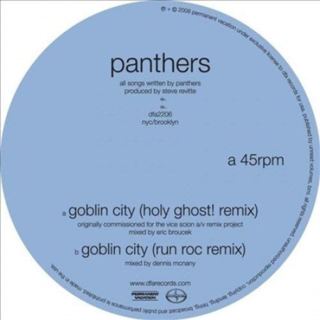 PANTHERS | GOBLIN CITY (HOLY GHOST! REMIX) | VINYL RECORD (LP)
