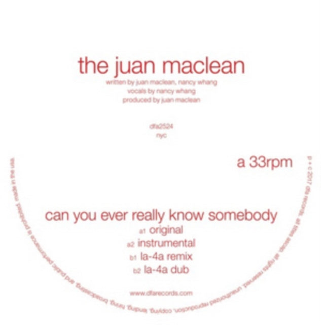 MACLEAN, JUAN | CAN YOU EVER REALLY KNOW SOMEBODY | VINYL RECORD (LP)