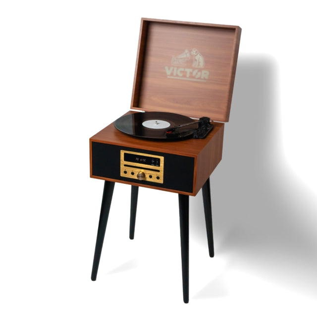 Newbury 8-In-1 Wood Music Center with Chair Height