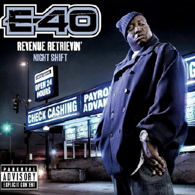 E-40 | REVENUE RETRIEVIN: NIGHT SHIFT (MIDNIGHT BLUE VINYL/2LP) | VINYL RECORD (LP)