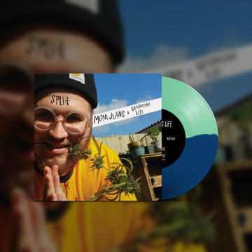 MOM JEANS. | MOM JEANS. / GRADUATING LIFE (SPLIT HALF GREEN/HALF BLUE 7INCH) | 7IN VINYL
