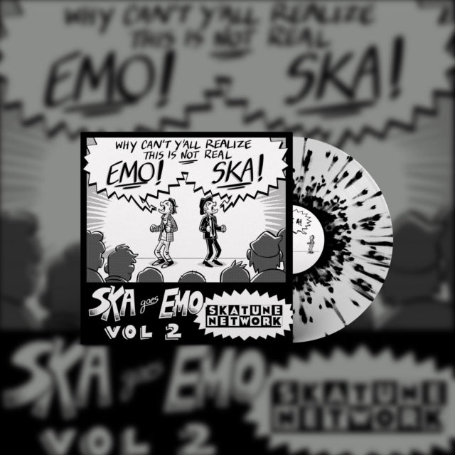 SKATUNE NETWORK | SKA GOES EMO: VOL. 2 (WHITE W/ BLACK SPLATTER VINYL) | VINYL RECORD (LP)