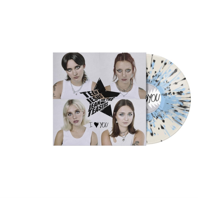 TEEN JESUS & THE JEAN TEASERS | I LOVE YOU (CLOUDY CLEAR BLACK SPLATTER VINYL) | VINYL RECORD (LP)