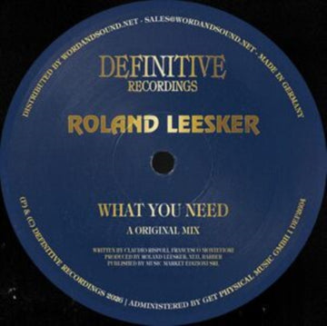 WHAT YOU NEED | 12IN VINYL