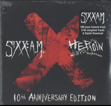SIXX:A.M. | HEROIN DIARIES SOUNDTRACK: 10TH ANNIVERSARY EDITION (COLORED VINYL/GATEFOLD) | VINYL RECORD (LP)