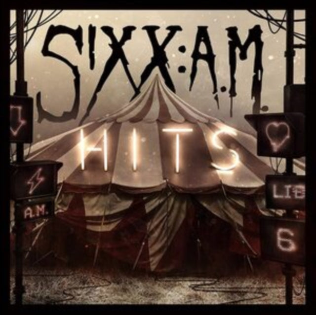 SIXX:A.M. | HITS (TRANSLUCENT RED WITH BLACK SMOKE VINYL) | VINYL RECORD (LP)