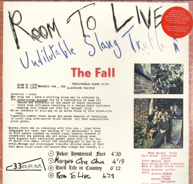 FALL | ROOM TO LIVE | VINYL RECORD (LP)