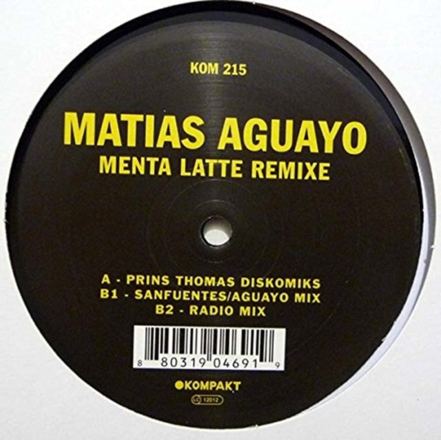 AGUAYO, MATIAS | MENTA LATTE REMIXE | 12IN VINYL