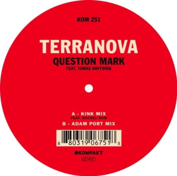 TERRANOVA | QUESTION MARK (FT TOMAS HOFFDING) | 12IN VINYL