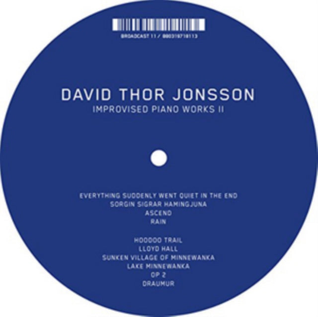 JONSSON, DAVID THOR | IMPROVISED PIANO WORKS 2 | VINYL RECORD (LP)