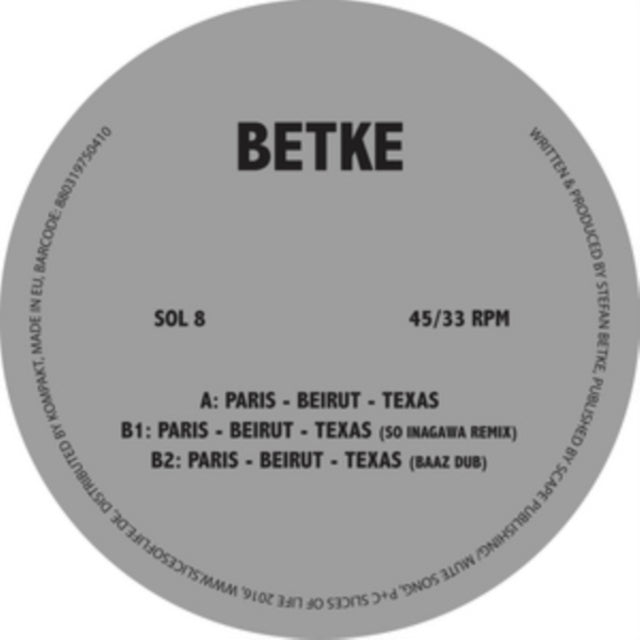 BETKE | PARIS-BEIRUT-TEXAS | 12IN VINYL