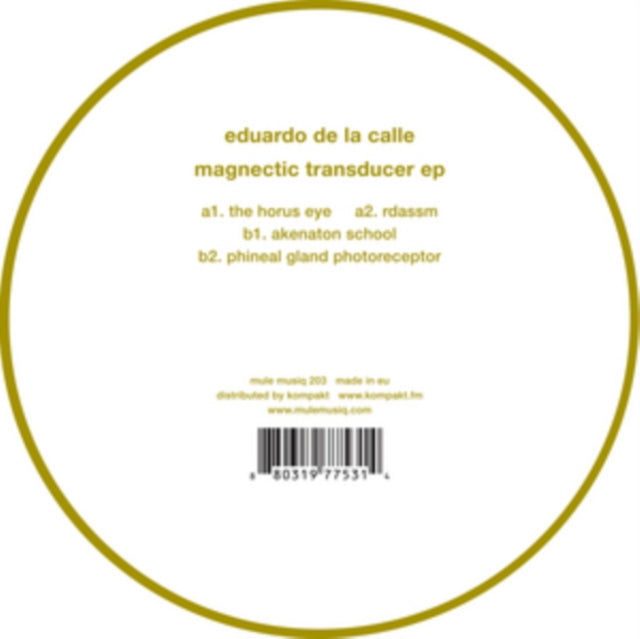 DE LA CALLE, EDUARDO | MAGNECTIC TRANSDUCER EP | 12IN VINYL