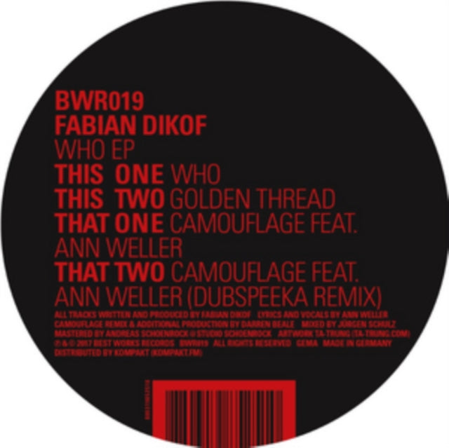 DIKOF, FABIAN | WHO EP | 12IN VINYL
