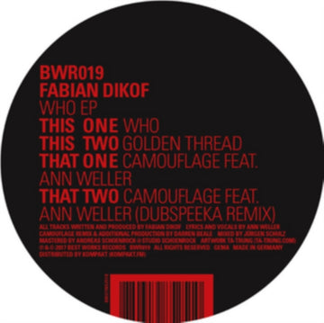 DIKOF, FABIAN | WHO EP | 12IN VINYL