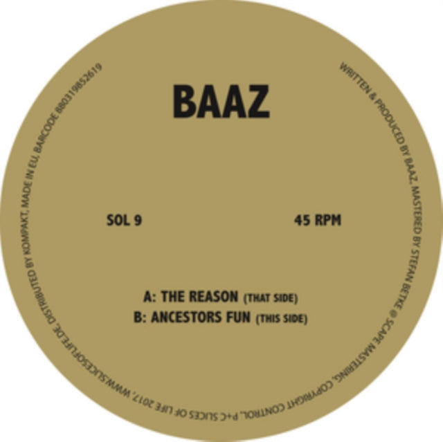 BAAZ | REASON / ANCESTOR'S FUN | 12IN VINYL